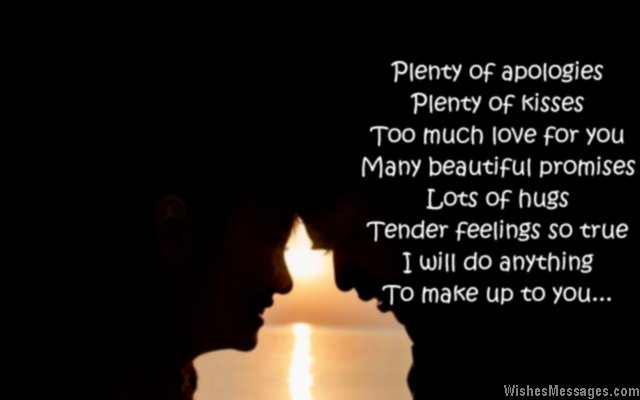 Beautiful I am sorry poem to girlfriend from boyfriend