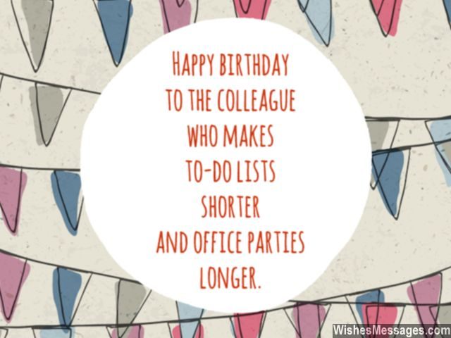 Birthday wishes for colleagues office parties longer greeting card