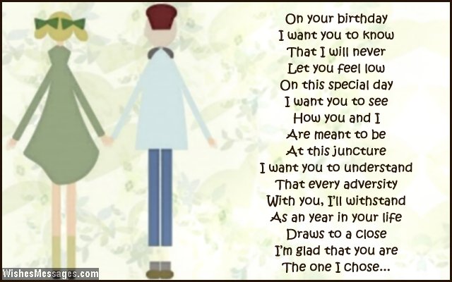 Cute birthday greeting poem for her