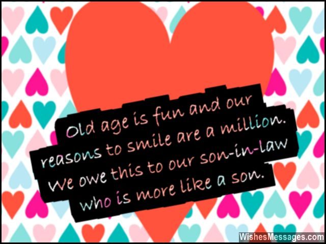 Cute birthday message for son-in-law