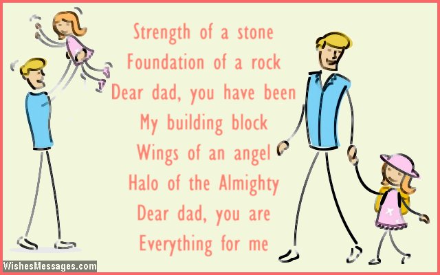 Cute father-daughter poem