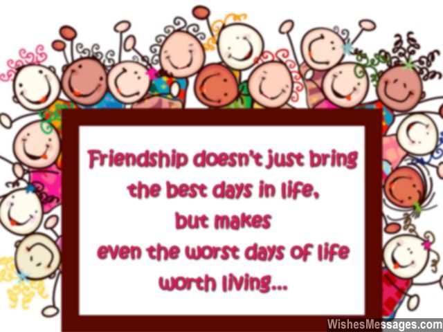 Friendship Day greeting card message for best friend