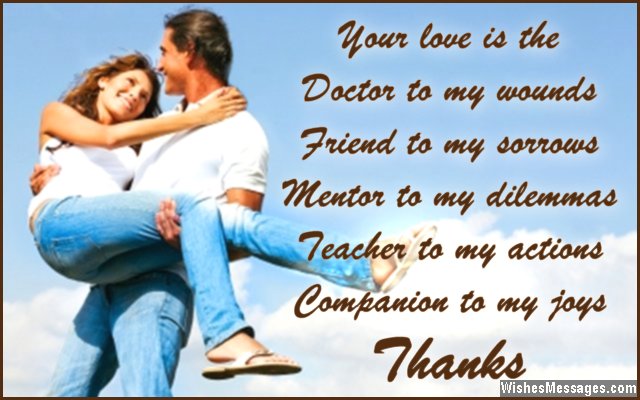 Romantic love quote for husband and wife