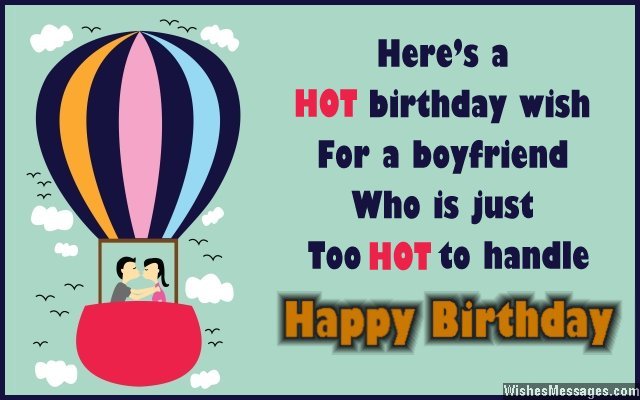 Sweet happy birthday card message for boyfriend