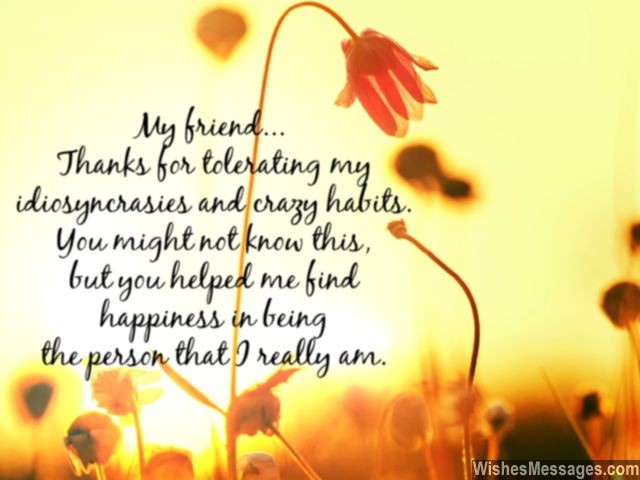 Thank you my friend quote friendships day message gratitude